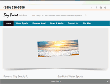 Tablet Screenshot of baypointwatersports.com